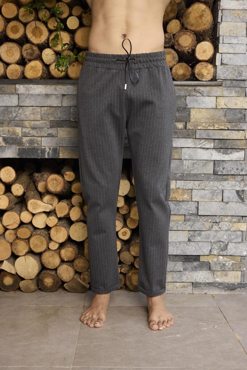 Gd Goldoremi 1044 Erkek Arka Beli Lastikli Duble Paça Esnek Jogger Pantolon - ANTRASİT