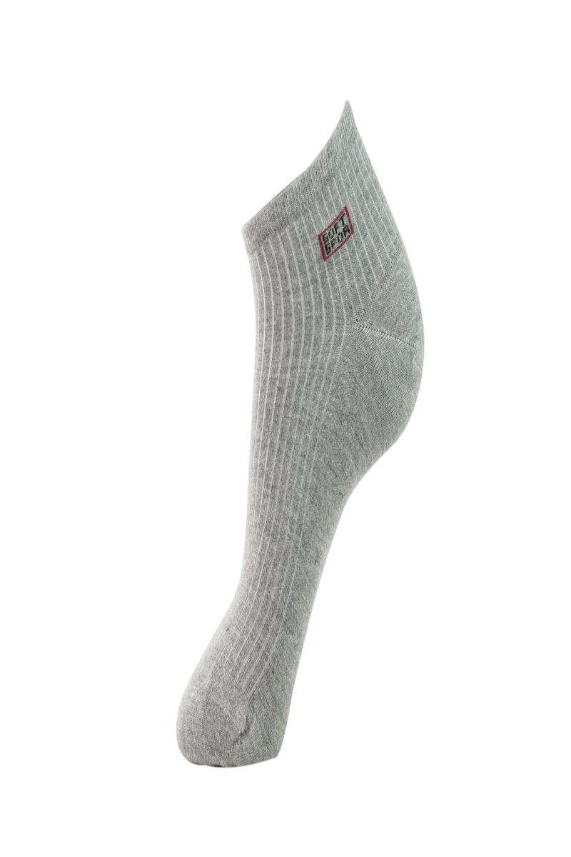 Roff 10502 Erkek Soft Bamboo Patik Çorabı - GRİ