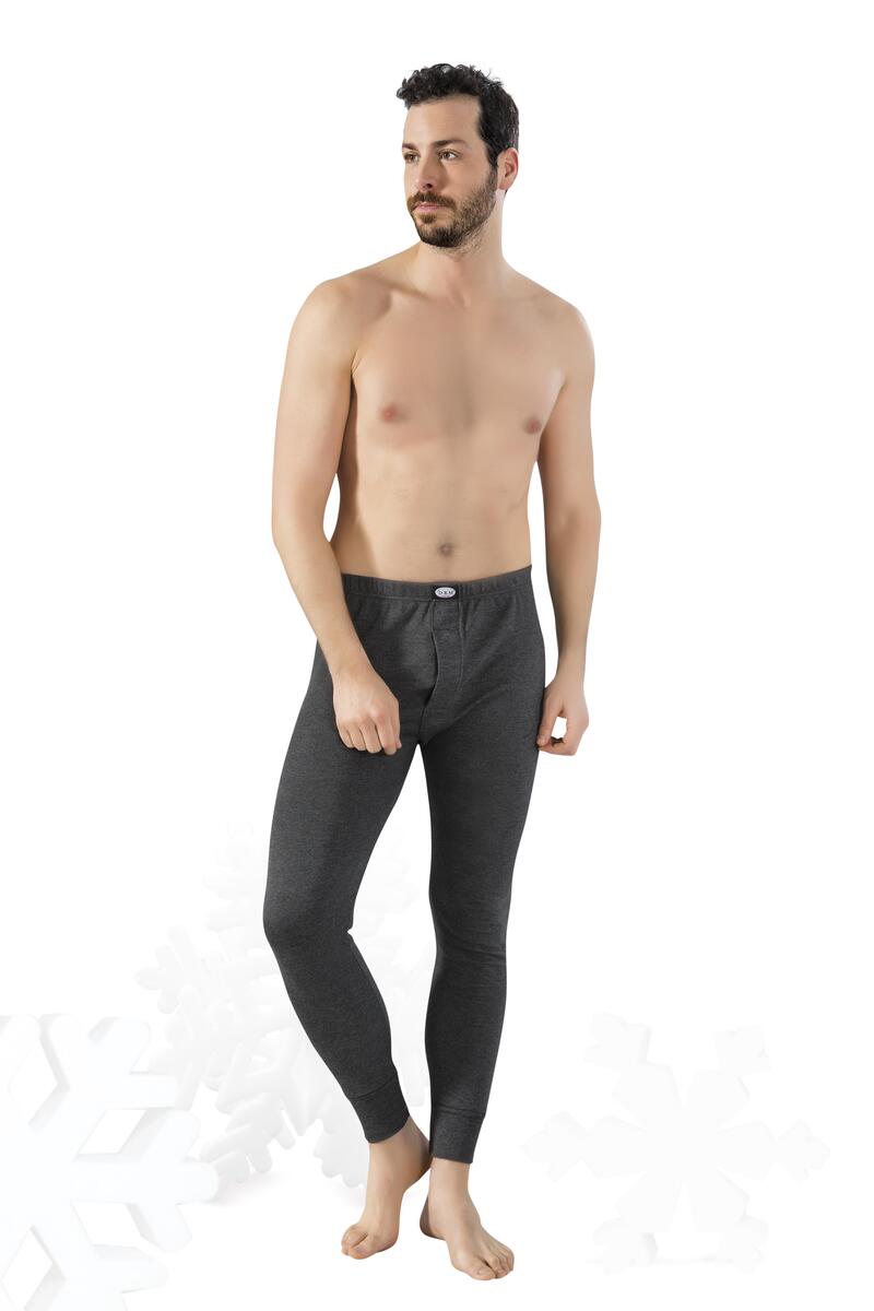 Lüx Drm 159 Erkek İnterlok Kışlık Alt İçlik - FÜME