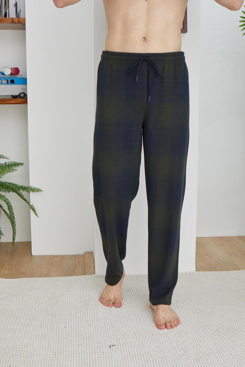 Kly 204 Erkek Jakar Tek Pantolon - YEŞİL