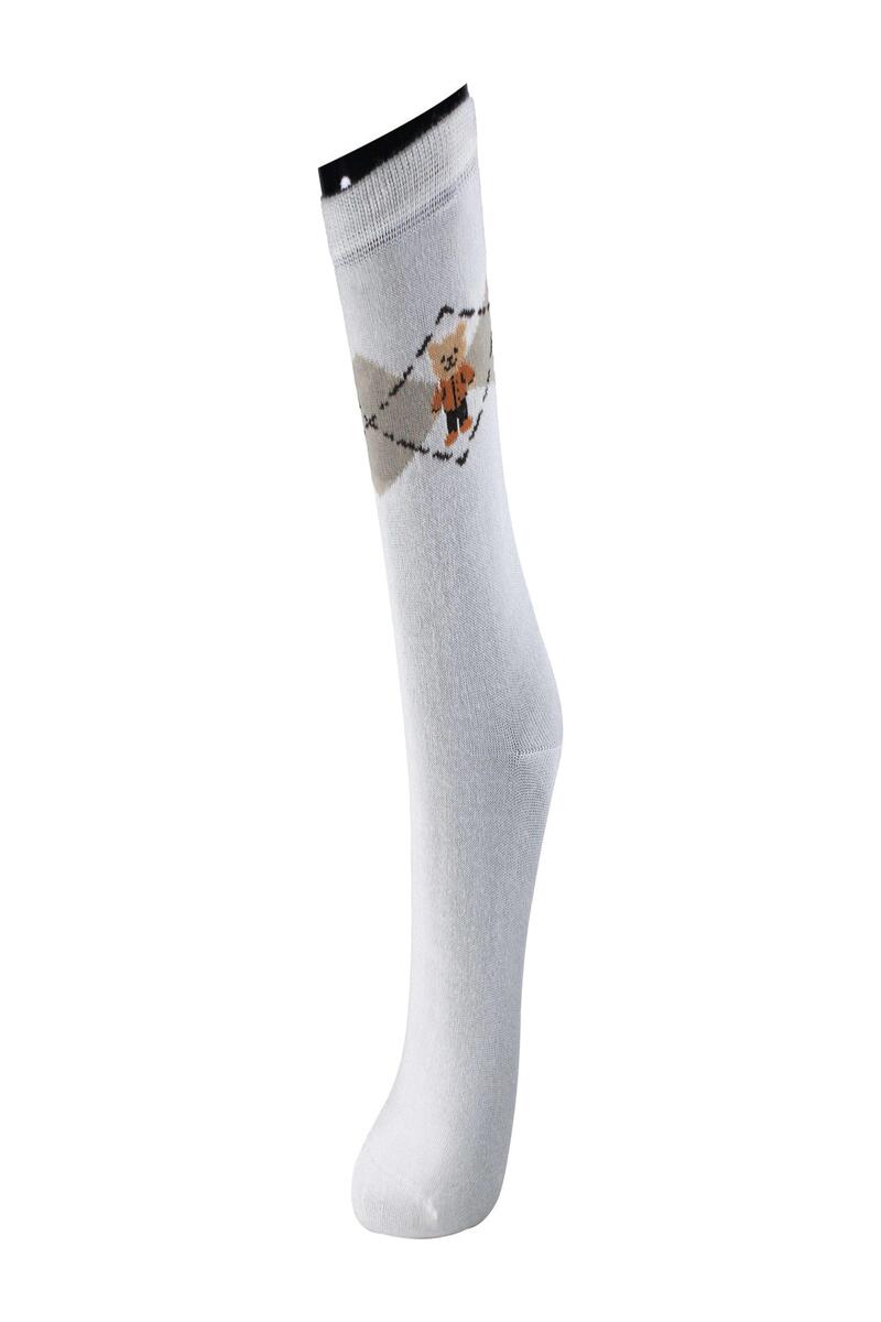 Roff 26513 Kadın Hopper Bambu Soket Çorap - BEYAZ