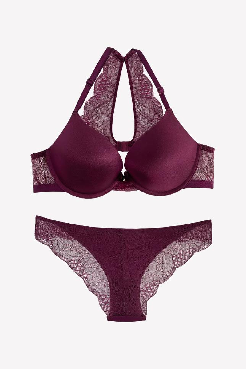 Pierre Cardin 4722 Lyon Double Push Up Sütyen Takımı - MÜRDÜM