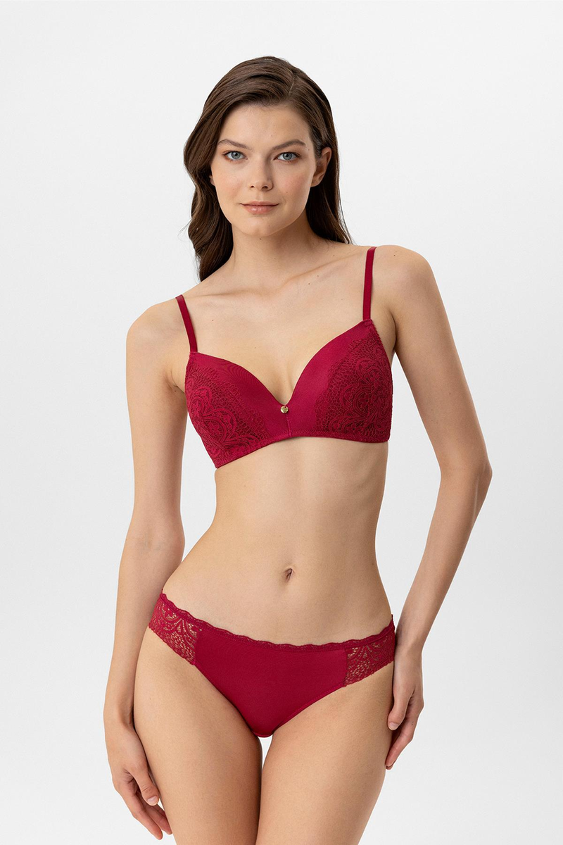 Pierre Cardin Lingerie Paris Boş Kap Regular Sütyen Takım - FUŞYA