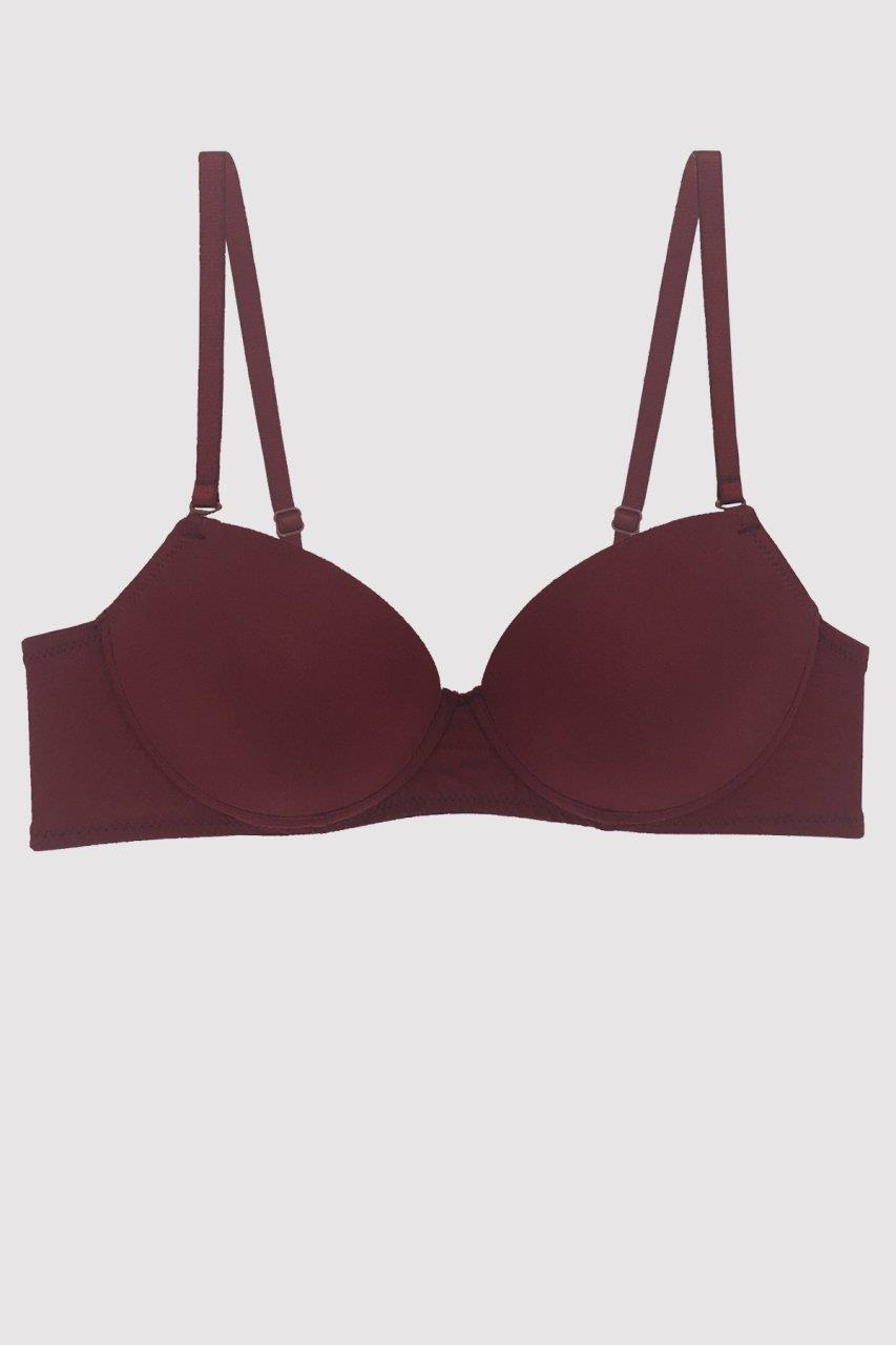 Pierre Cardin 6205 Milan Balenli Destekli Micro Tek Sütyen - VİŞNE