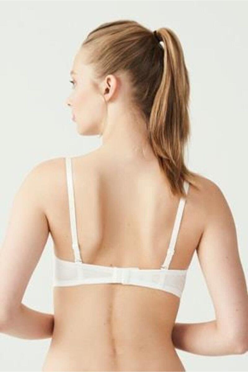 U.S. Polo Assn 66143 Kadın Straplez İçi Boş Sütyen - BEYAZ