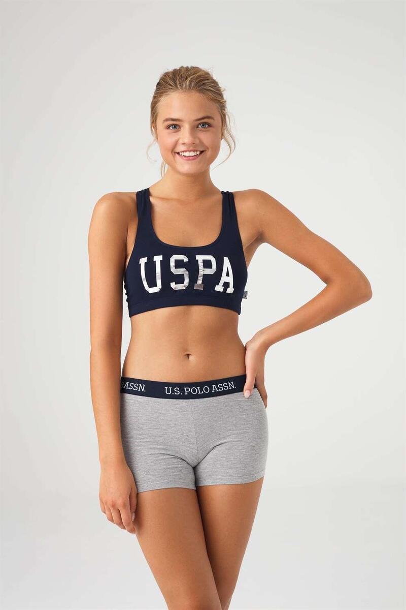 U.S. Polo Assn. 66264 Kadın Büstiyer Şort Takım - LACİVERT