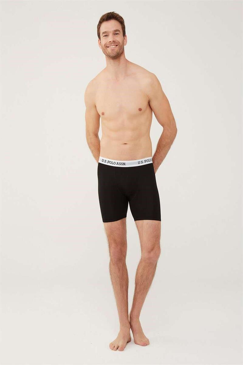 U.S. Polo Assn. 80453 Erkek Tekli Uzun Paçalı Boxer - SİYAH