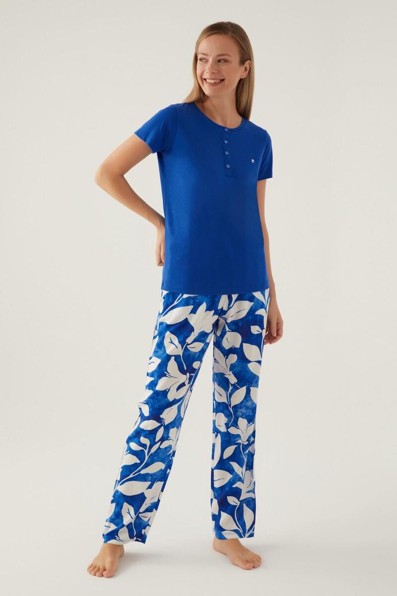 Pierre Cardin 8834 Arm Kadın Kısa Kol Pijama Takımı - SAKS