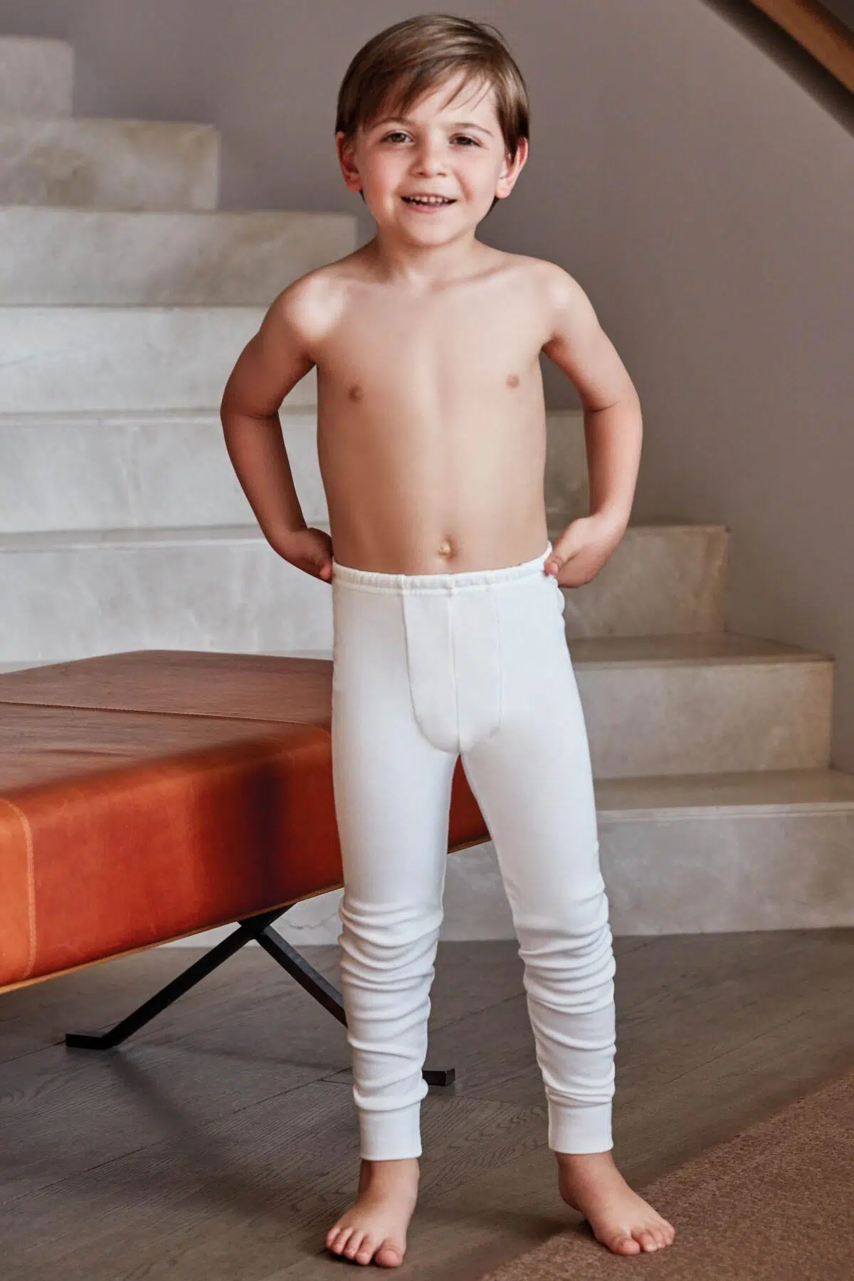 Anıl 1955 Erkek Çocuk Termal Alt İçlik - EKRU