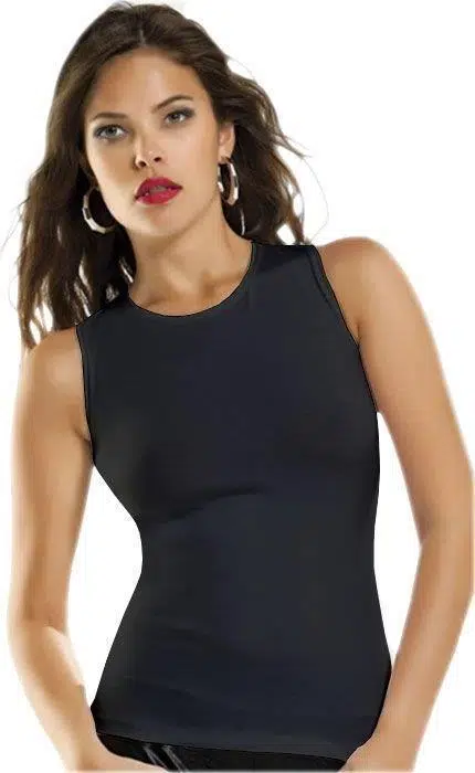 Anıt 2179 0 Yaka Kalın Askılı Atlet - SİYAH