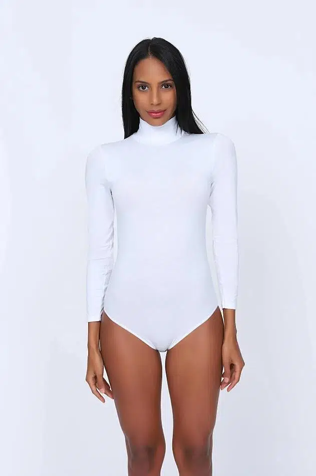 Anıt 4055 Kadın Uzun Kol Balıkçı Yaka Atlet - BEYAZ