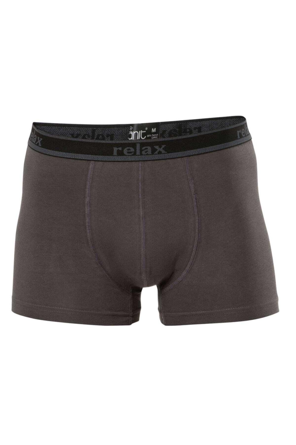 Anıt Erkek Relax Pamuklu Esnek 1 Adet Boxer - ANTRASİT