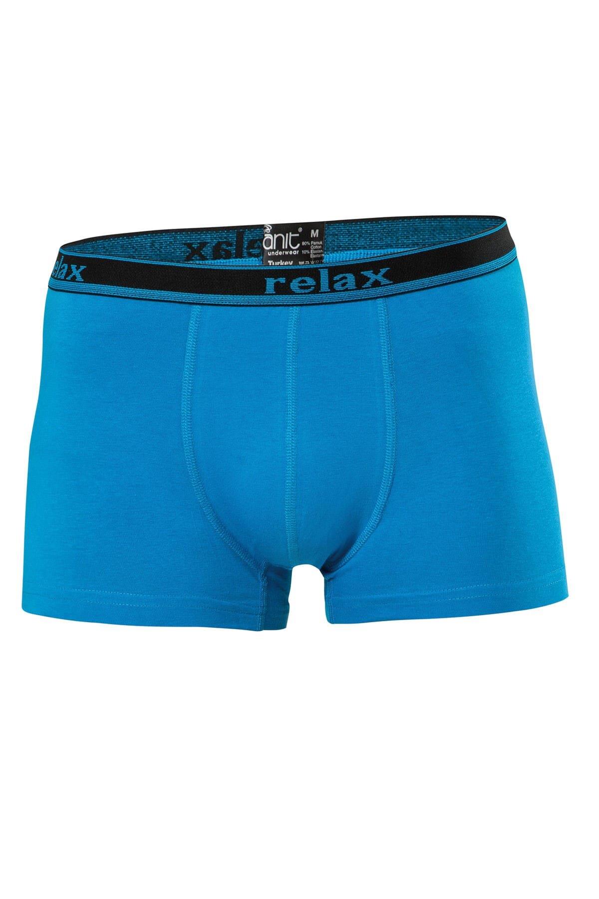 Anıt Erkek Relax Pamuklu Esnek 1 Adet Boxer - İNDİGO