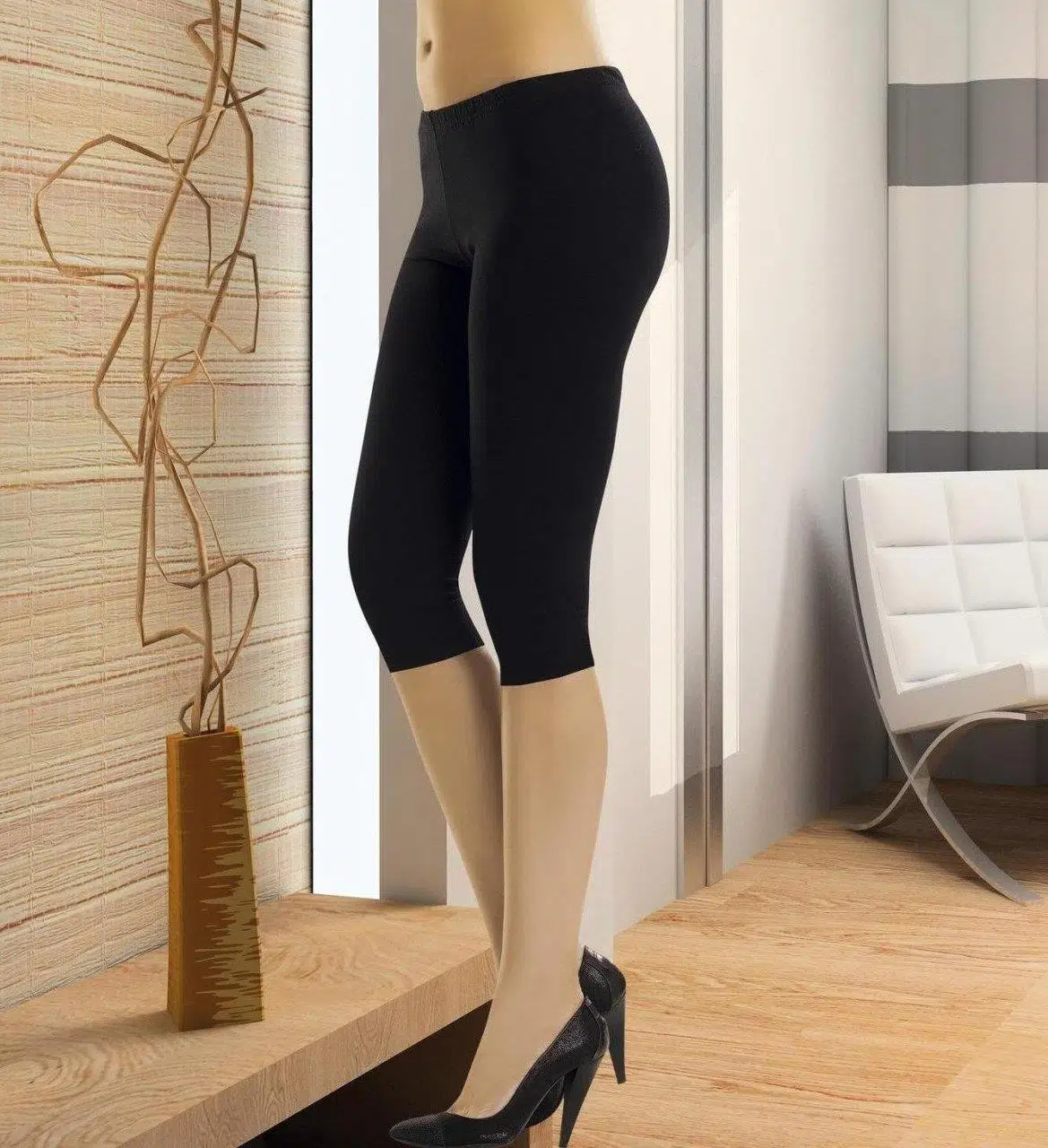 Anıt Kadın Pamuklu Dizaltı Tayt