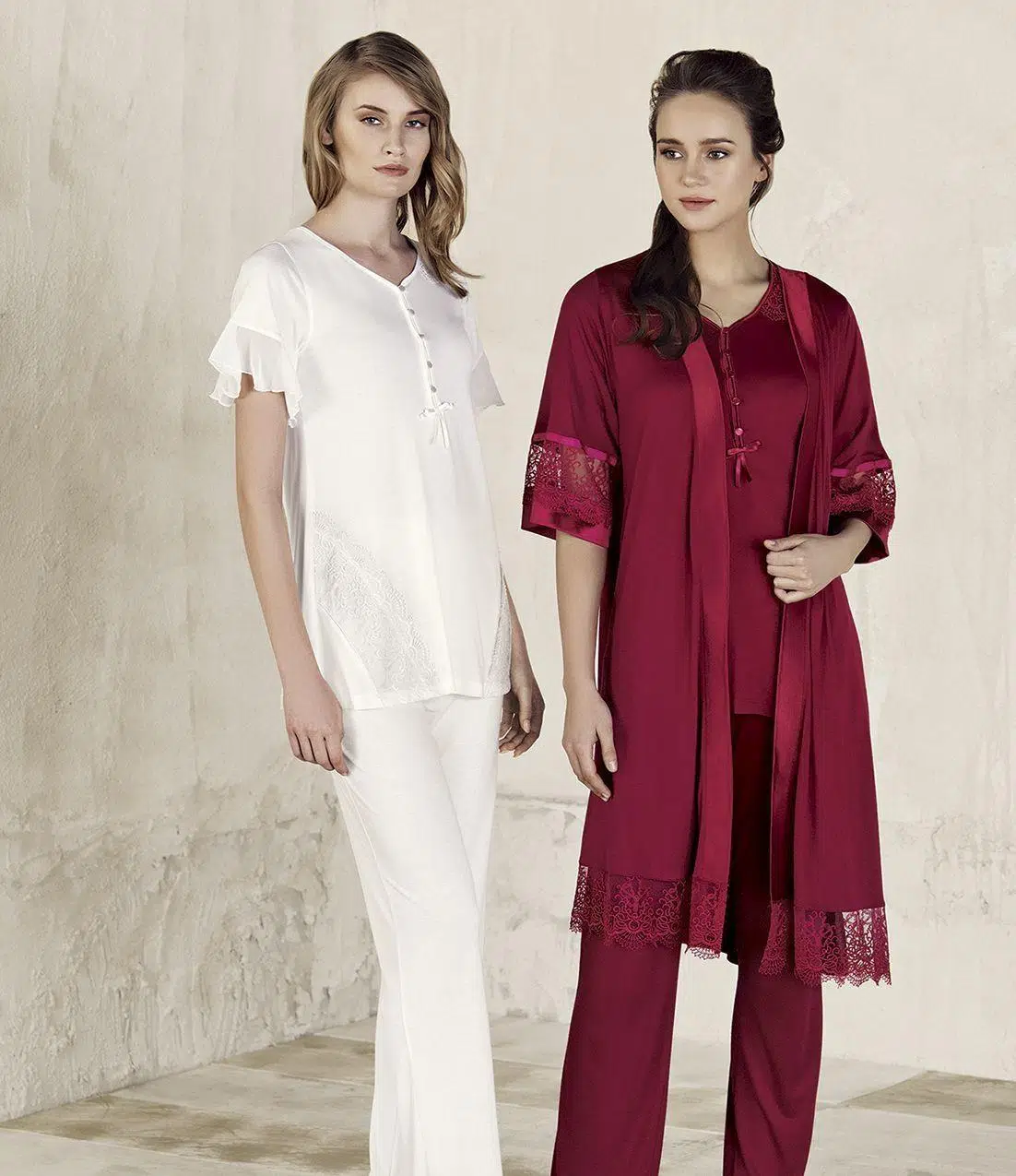 Artış 3405 3'Lü Sabahlık Pijama Takımı - MAVİ