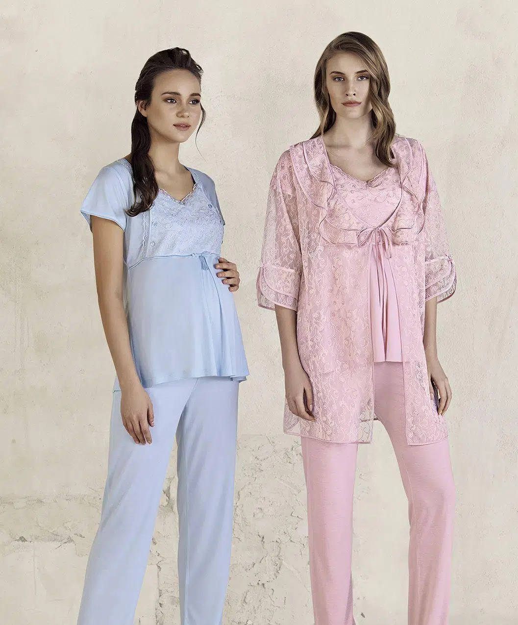 Artış 3409 Lohusa Pijama Takımı - PUDRA