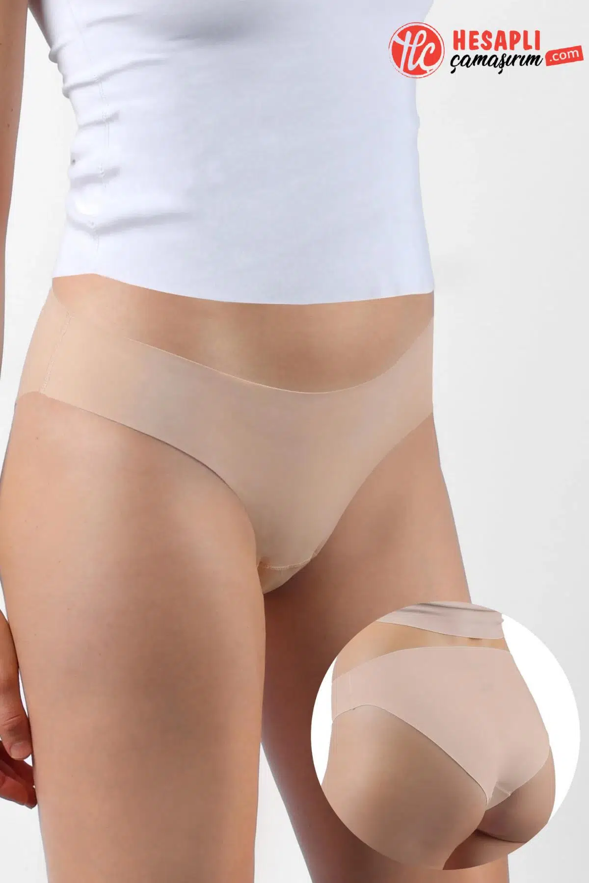 Bolero Premium Kadın Dikişsiz İz Yapmaz Yok Gibi Mikro Modal Pamuklu Slip Külot 1 Adet - TEN