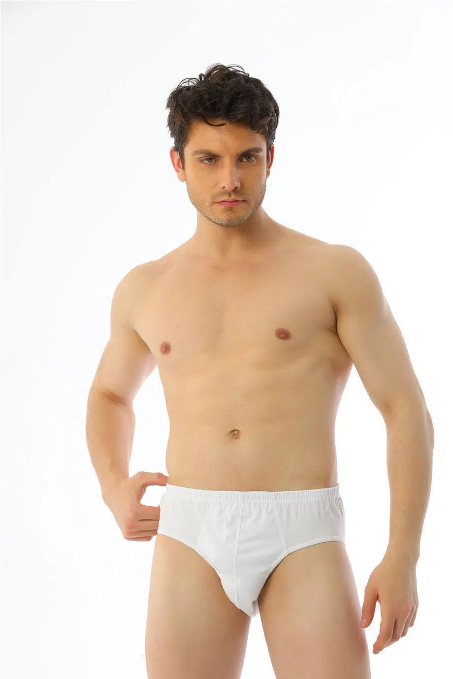 Çift Kaplan 740 Erkek Süprem Kumaş Beyaz Slip Külot - BEYAZ