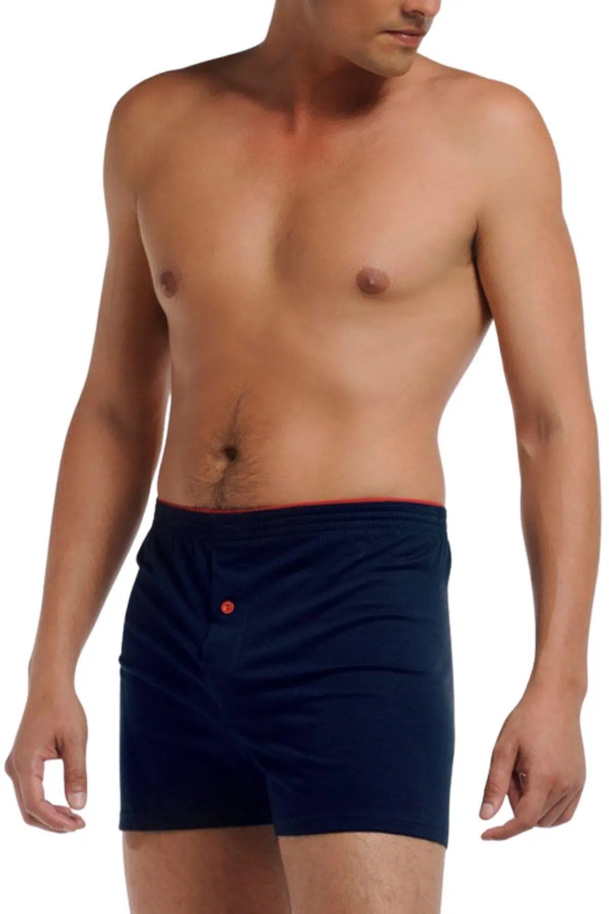 Çift Kaplan 805 Erkek Penye Boxer - LACİVERT