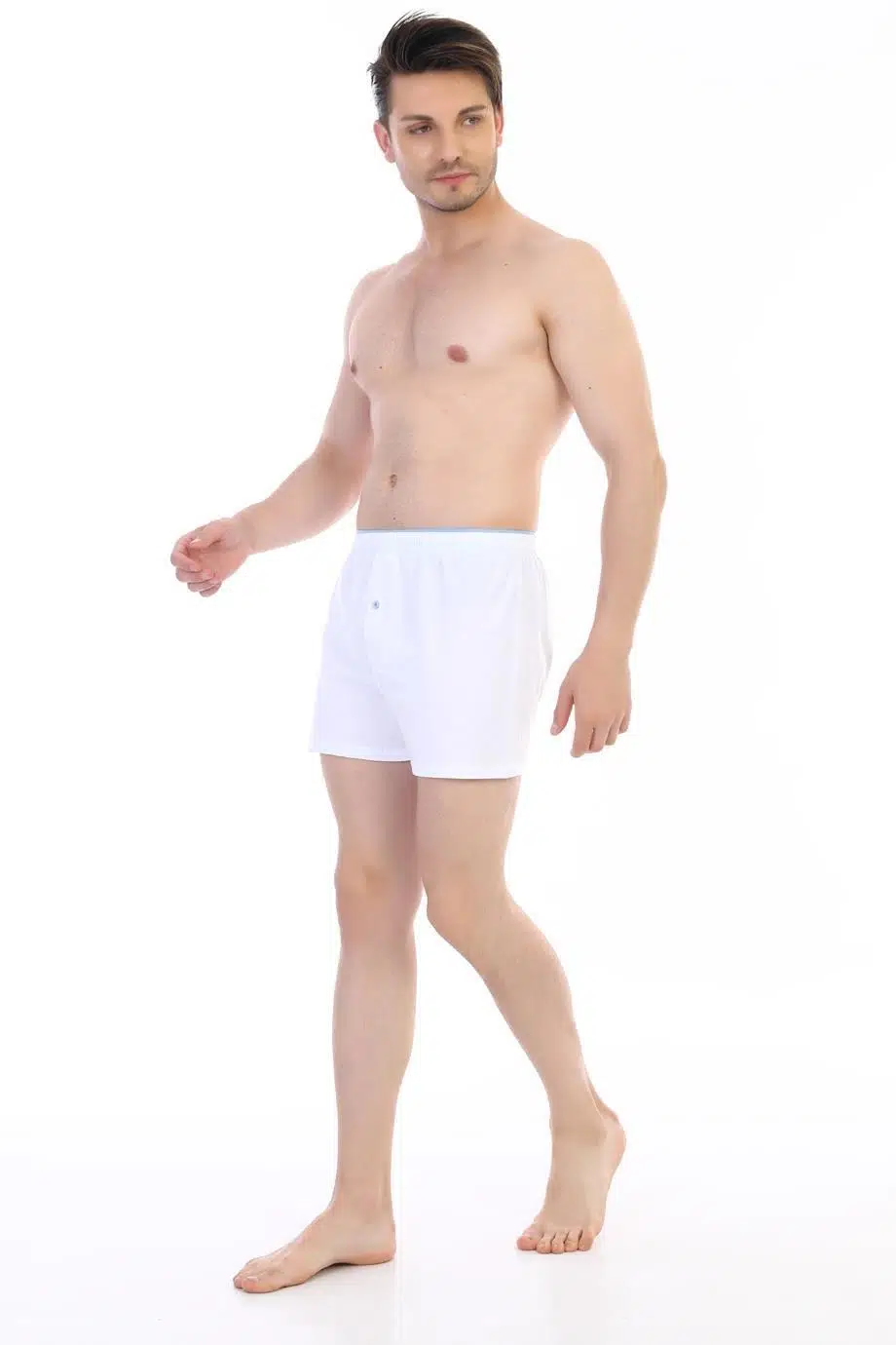 Çift Kaplan 805 Erkek Penye Boxer - BEYAZ