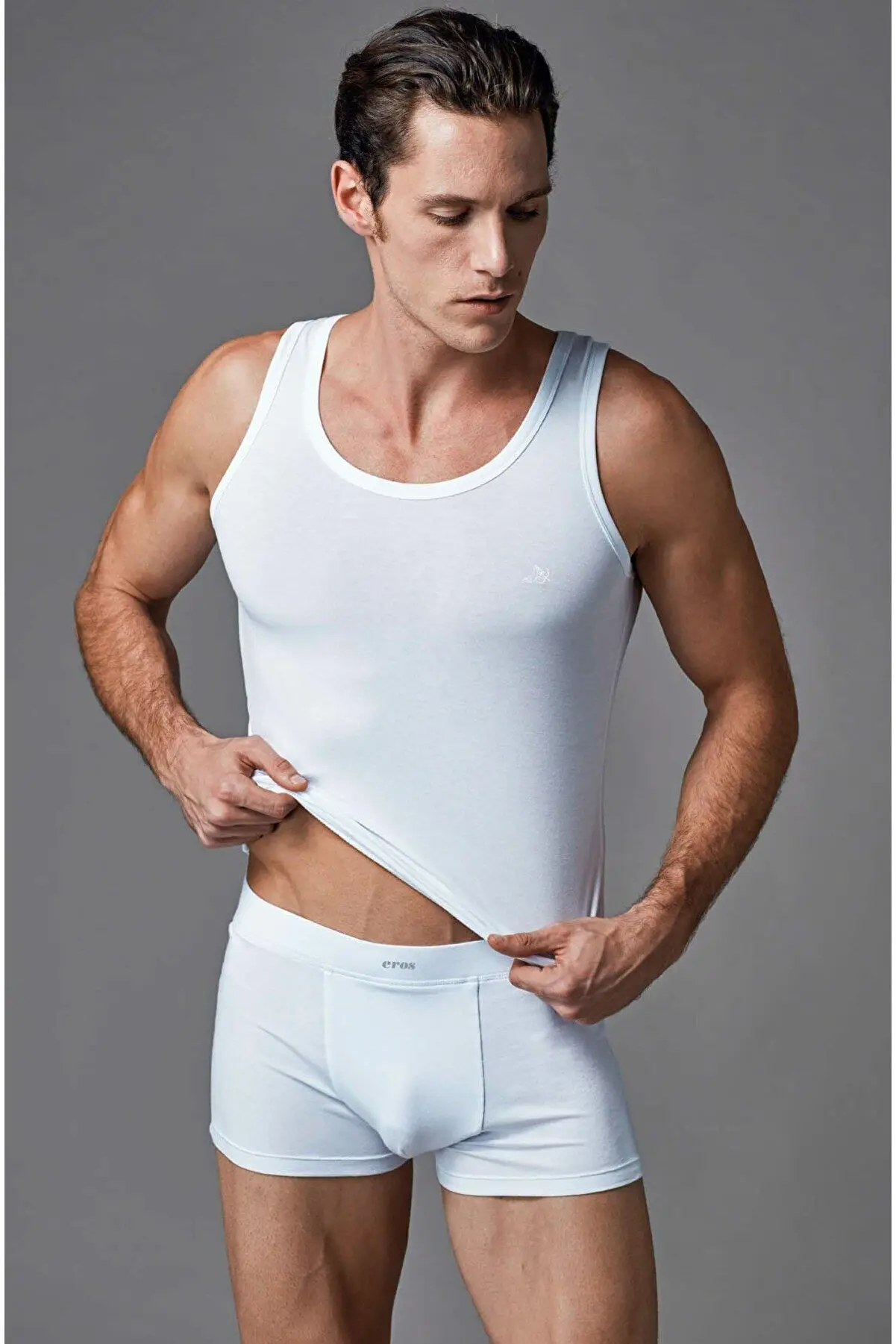 Eros 104 Erkek Atlet Boxer Takım - BEYAZ