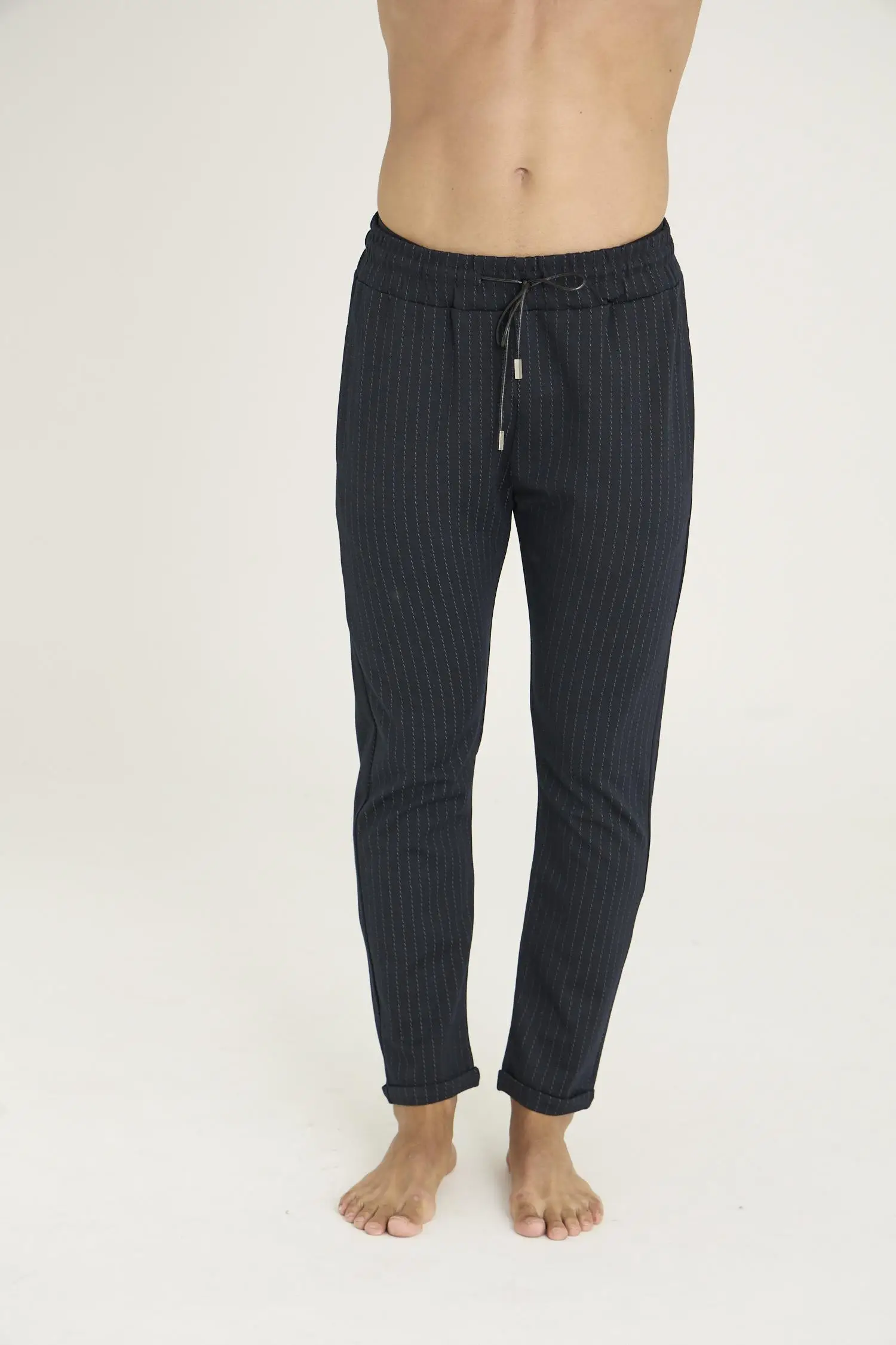 Gd Goldoremi 1044 Erkek Arka Beli Lastikli Duble Paça Esnek Jogger Pantolon - LACİVERT