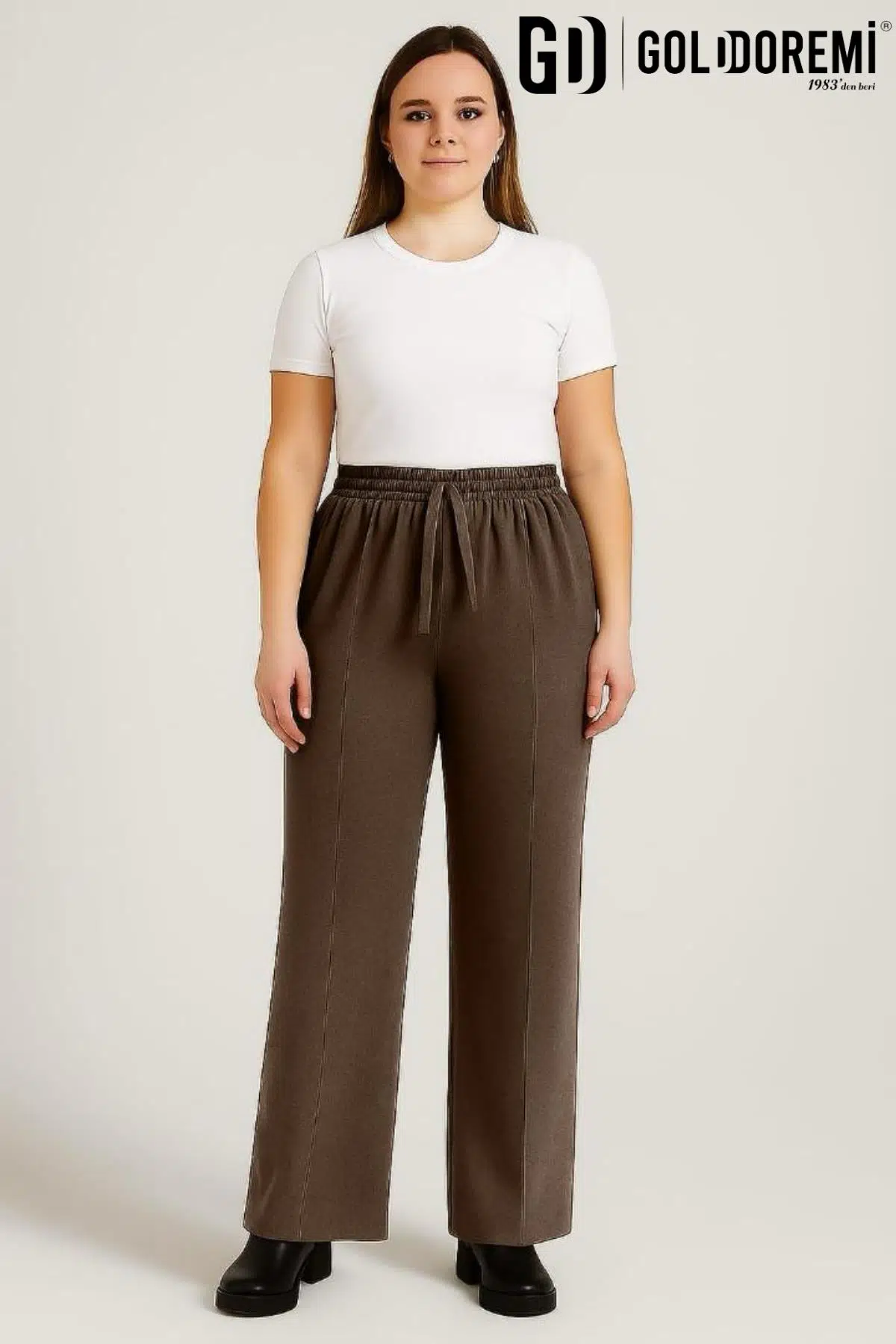 Gd Goldoremi 34-030 Kadın Modal Çımalı Bol Paça Cepli Eşofman Altı
