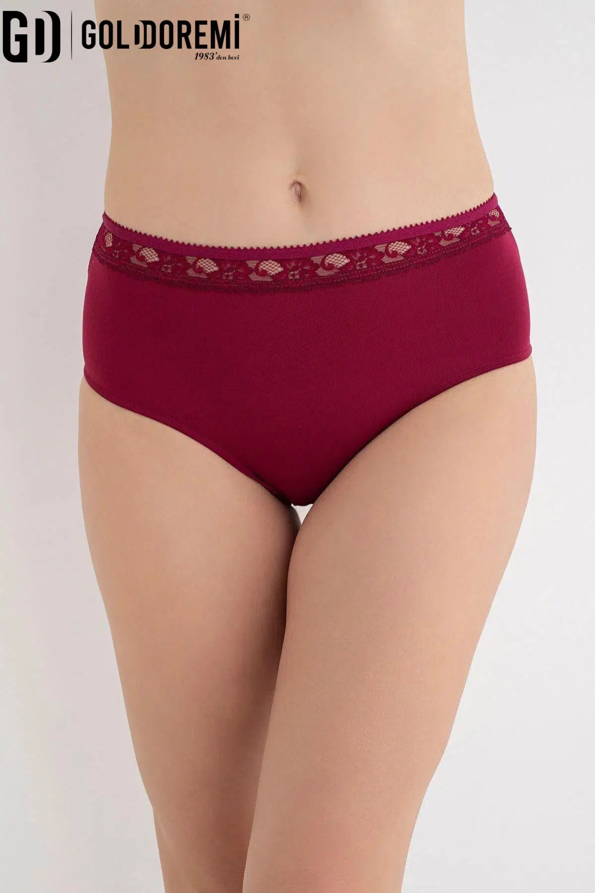 Gd Goldoremi 909 Kadın Büyük Beden Yüksek Bel Dantelli Rahat Şort Külot