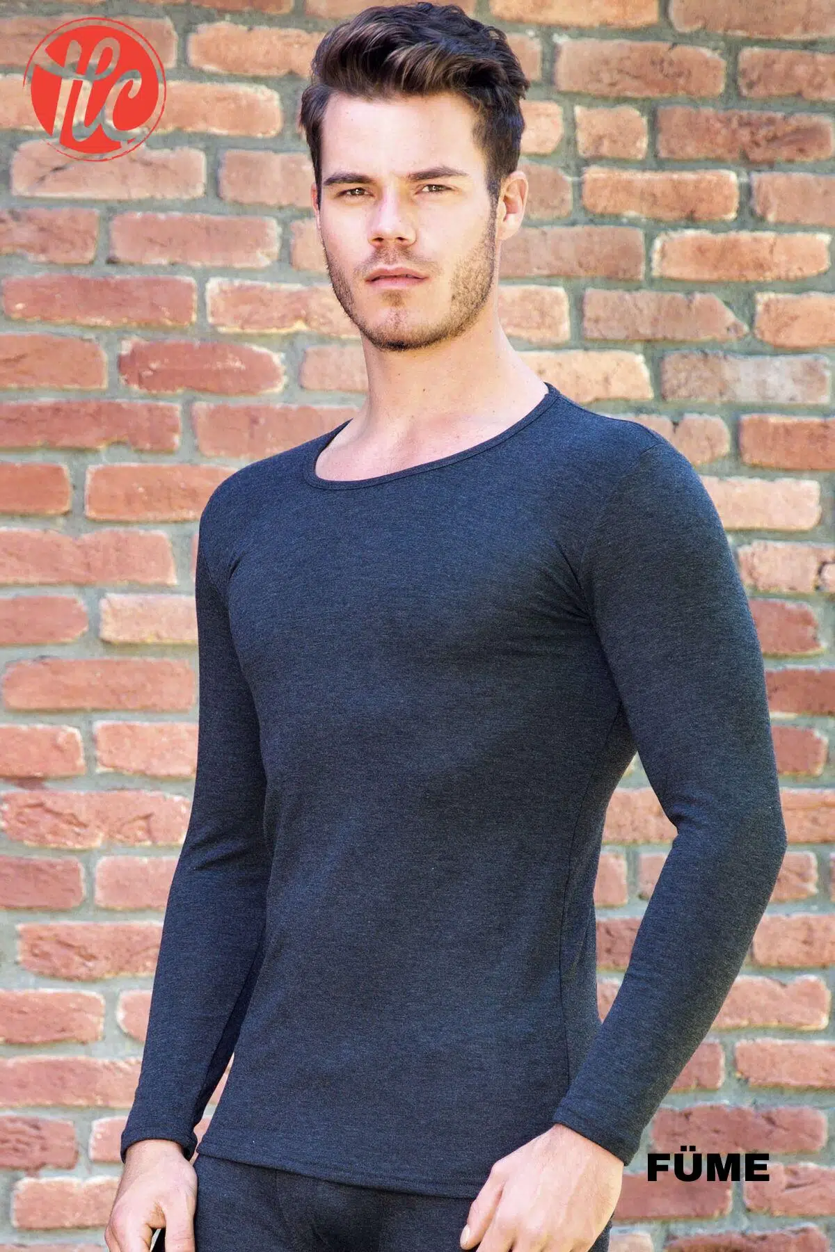 Goldenbay 2518 Erkek O Yaka Uzun Kollu Üst Termal Sıcak Tutan İçlik - SİYAH