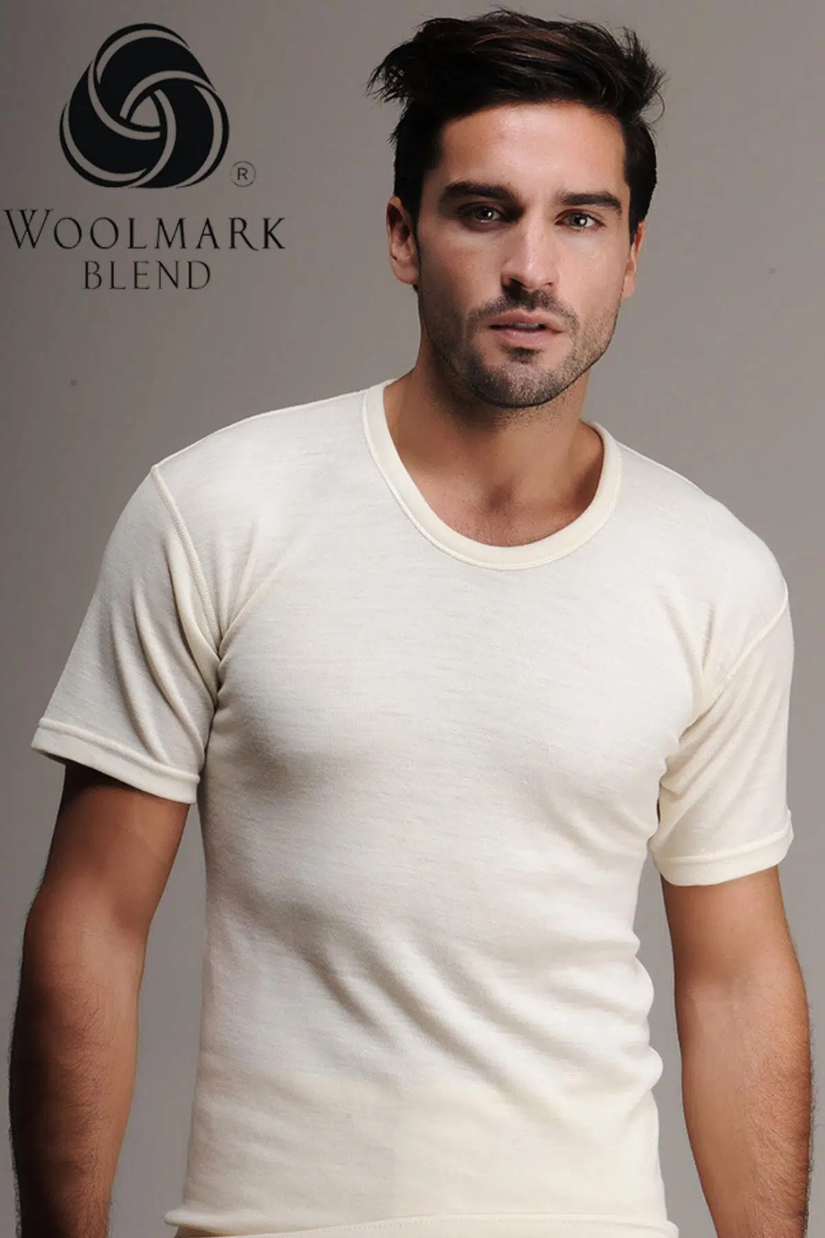 Hasyün 100 Süper Battal Erkek Kısa Kollu Yün Fanila - SARI