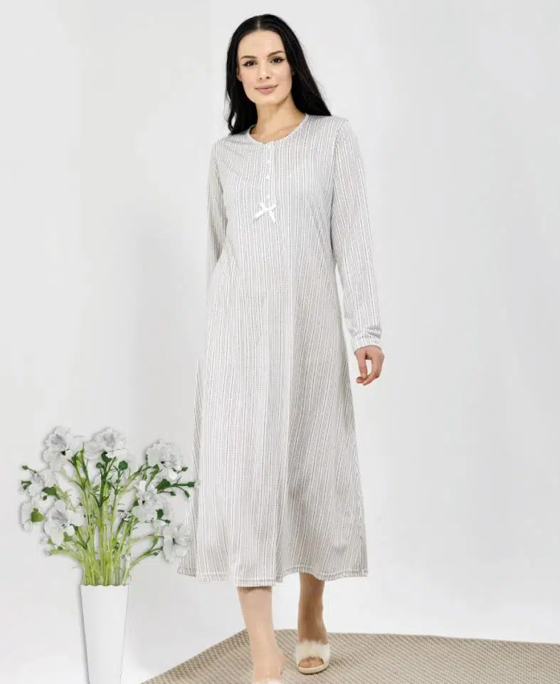 HF Club 3109 Kadın Desenli Sabahlık - DESENLİ