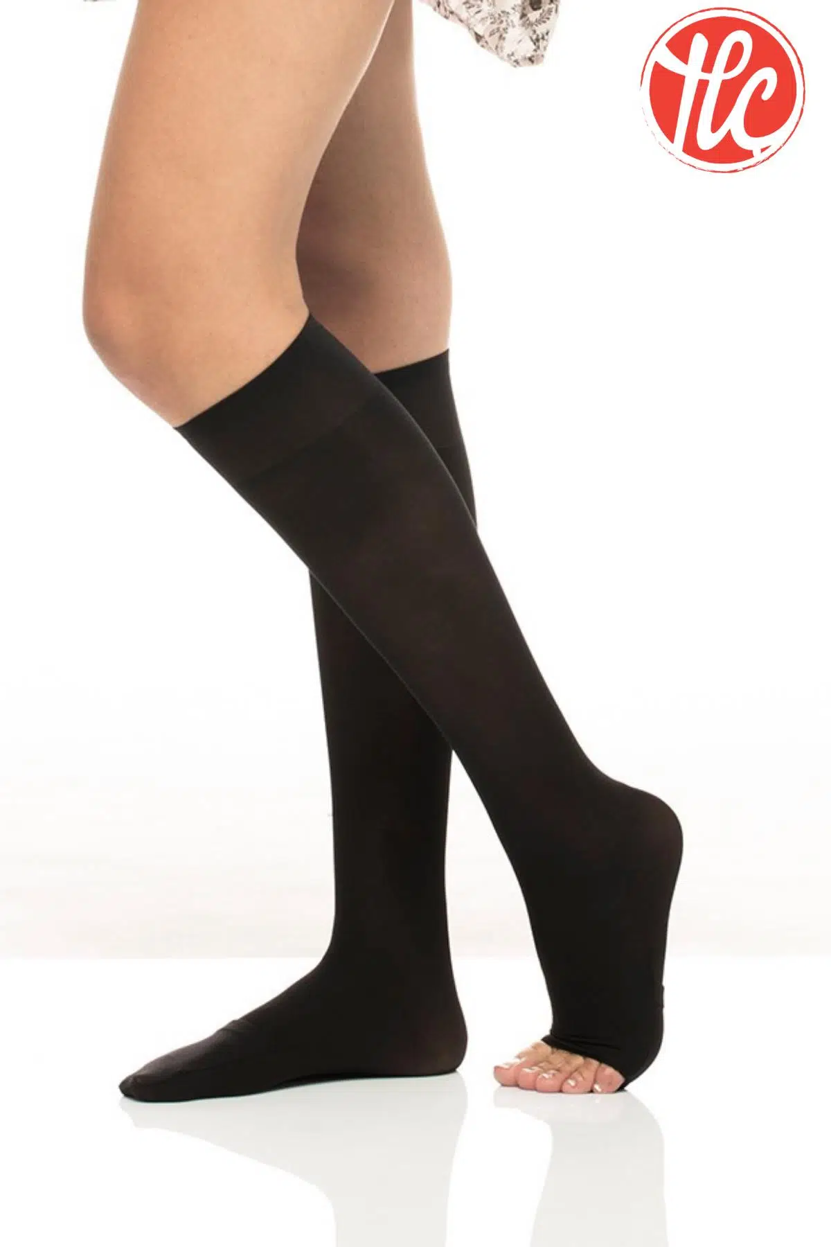 İtaliana Orta Kalın 40 Denye Burnu Açılabilen Pratik Dizaltı Abdest Çorabı