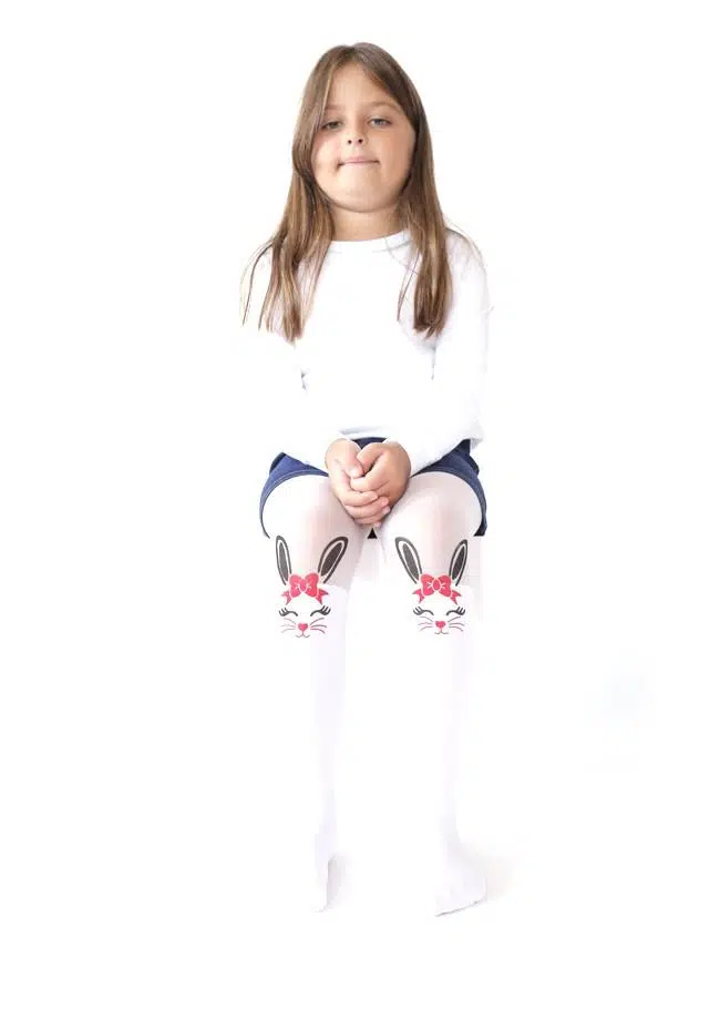 İtaliana 5153 Kız Çocuk Tavşan Külotlu Çorap - SİYAH