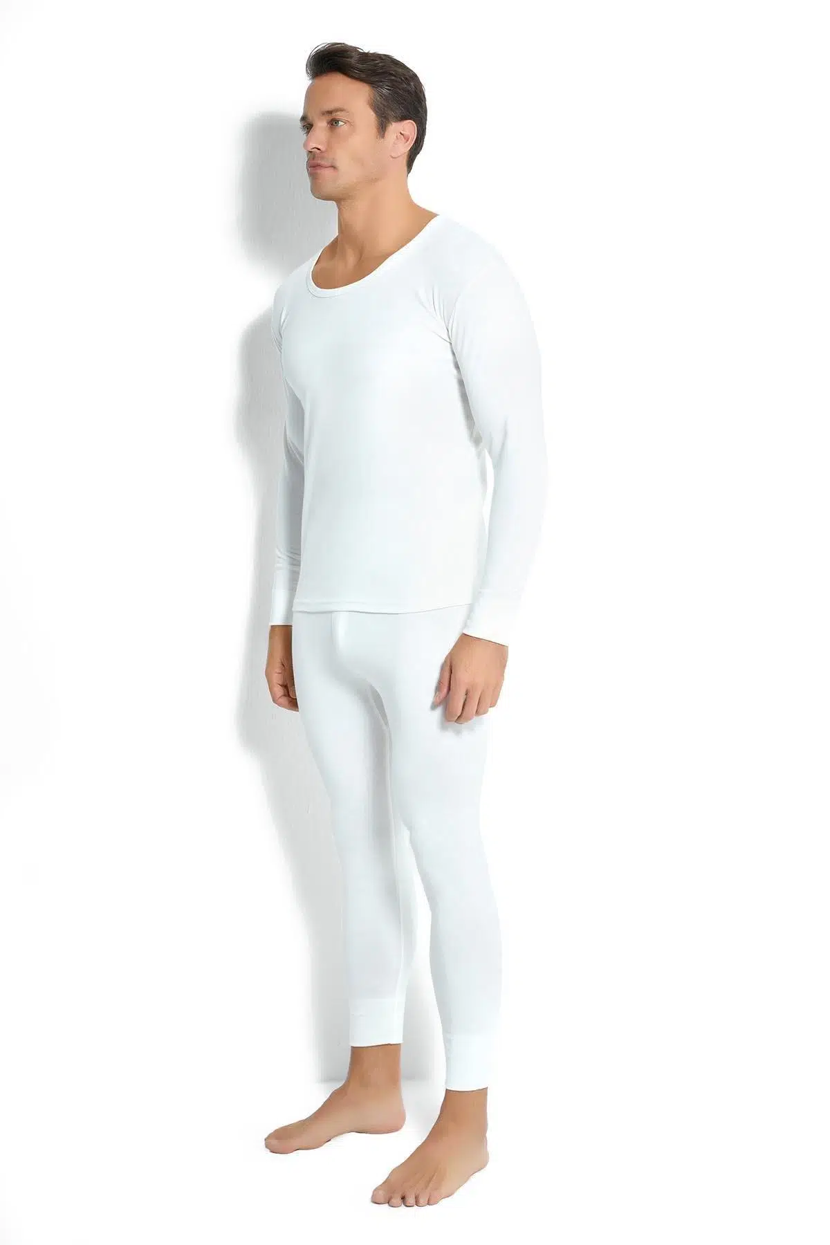 Jiber 160 Erkek Likralı Uzun Kollu Termal İçlik Üst - EKRU