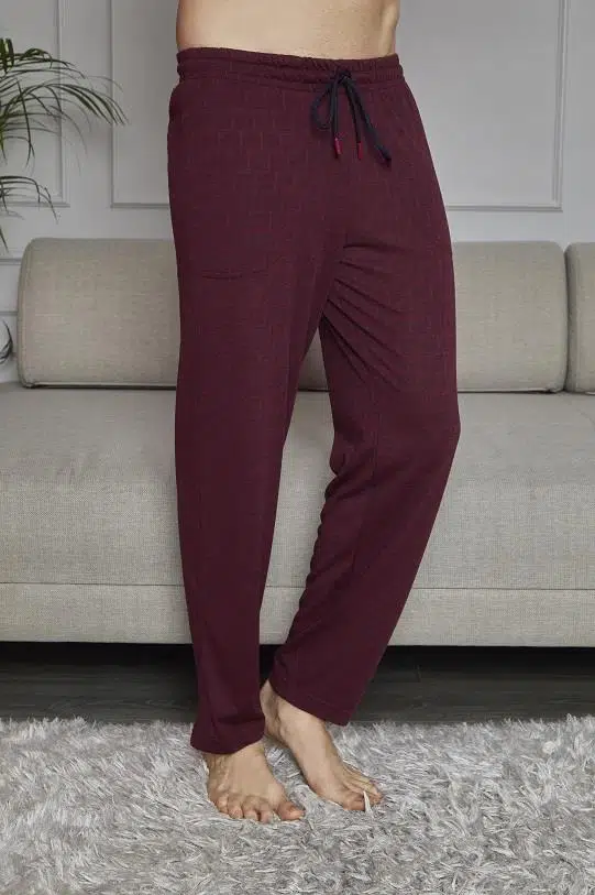 KLY 169 Jakarlı Tek Pijama Alt - LACİVERT