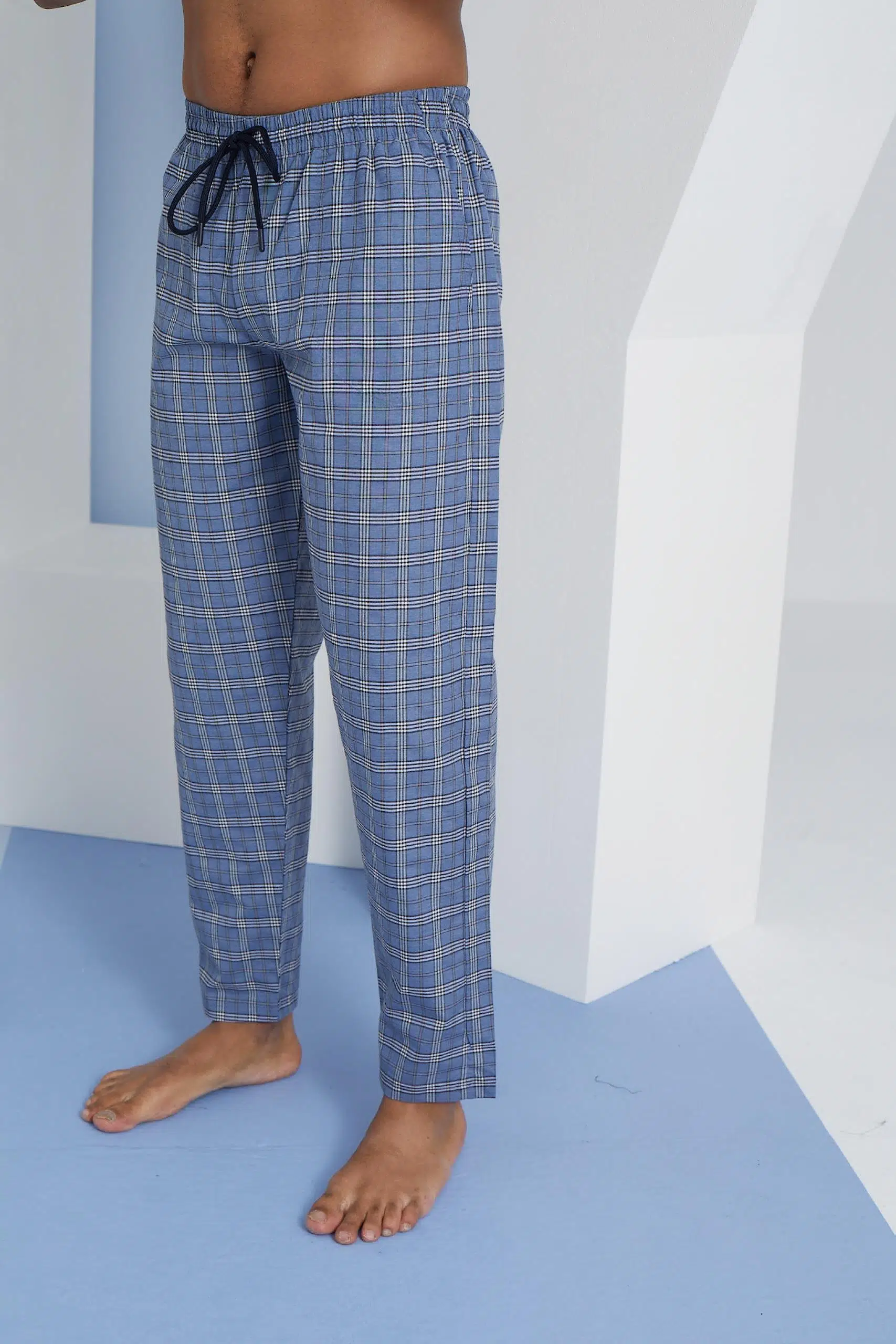 KLY 198 Erkek Poplin Kumaş Tek Alt - İNDİGO