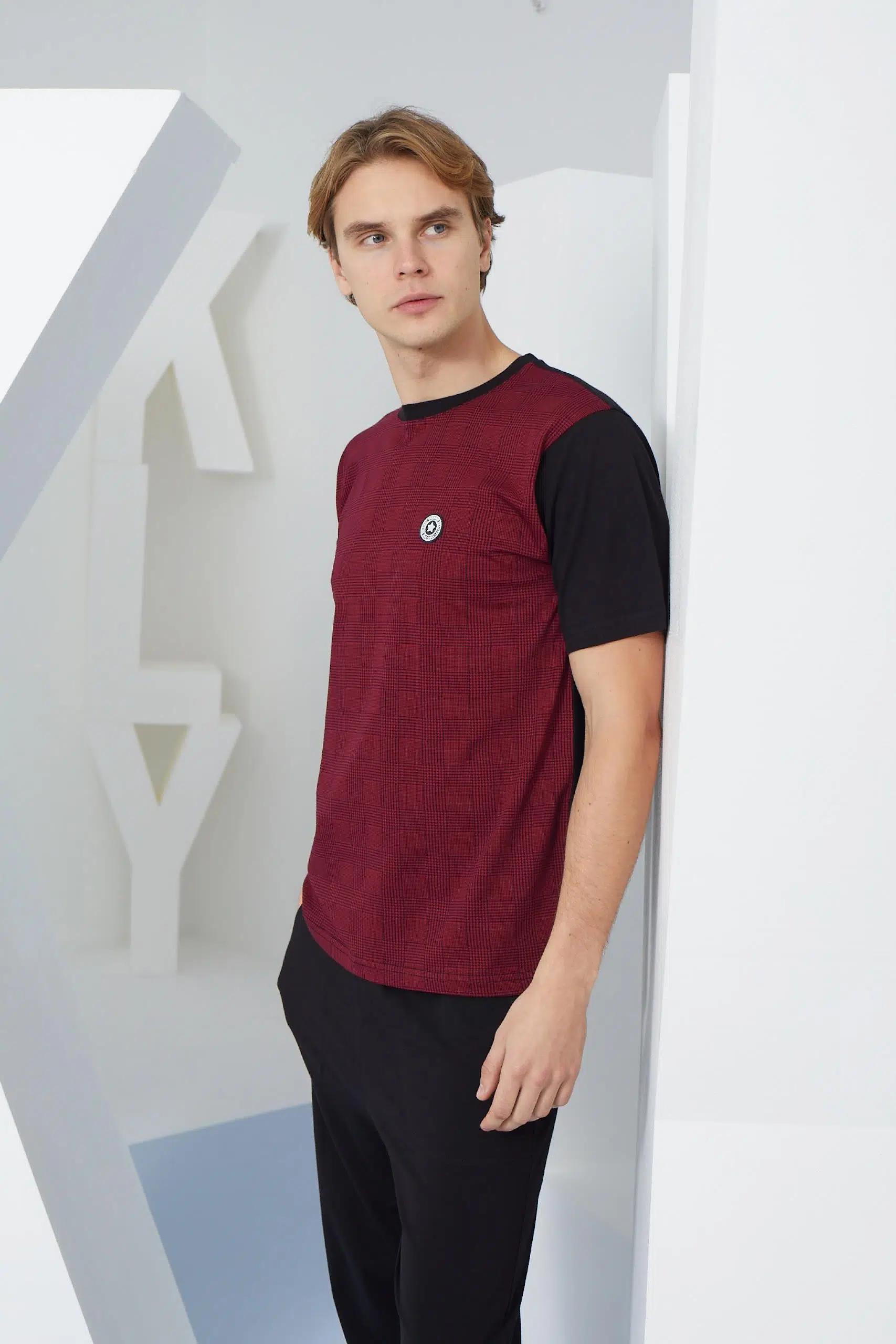 Kly 2117 Erkek Kısa Kollu 0 Yaka Pijama Takım - SİYAH