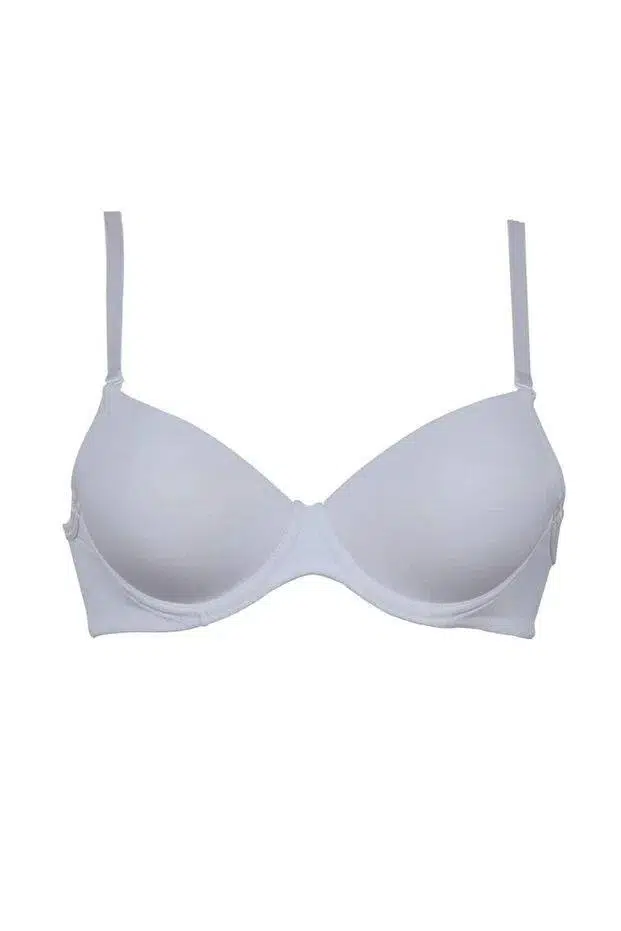 Le Jardin 7080 Desire Mikro Kaplı Askıları Çıkabilen Destekli Dolgulu Basic Sütyen - BEYAZ