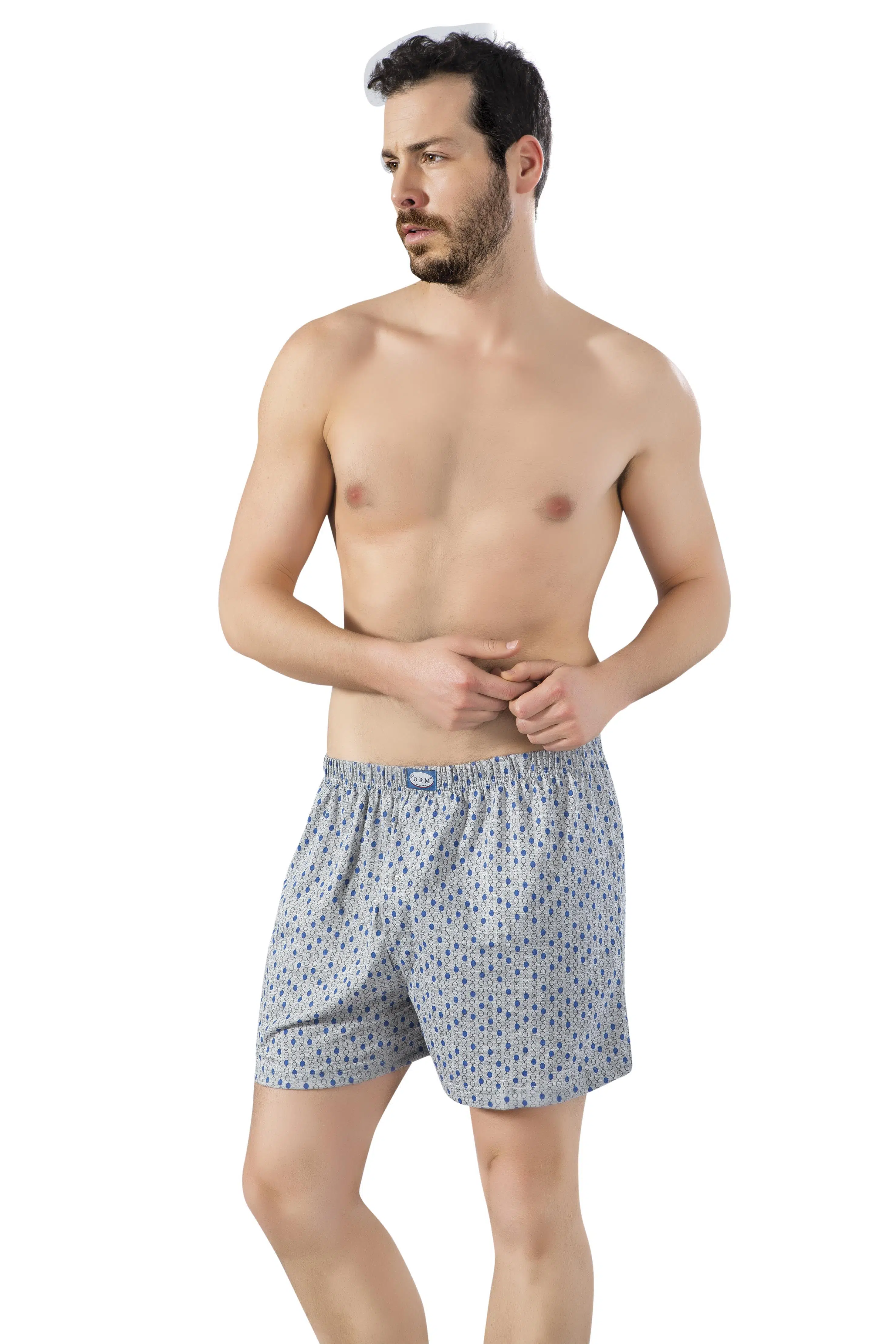 Lüx Drm 1293 Büyük Beden Erkek Penye Boxer Şort - ASORTİ