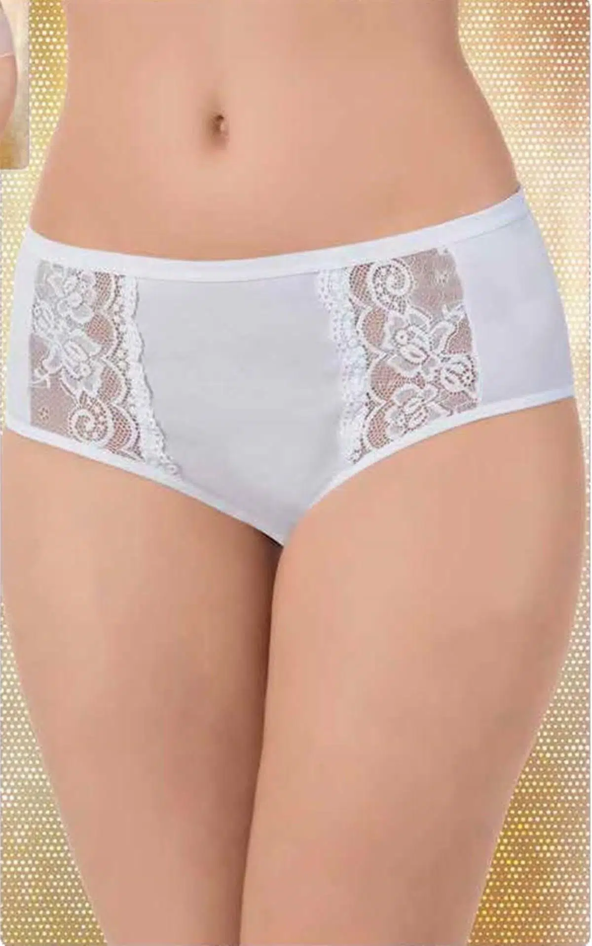 LÜX DRM 2500 Dantelli Likralı Bato Külot - SİYAH