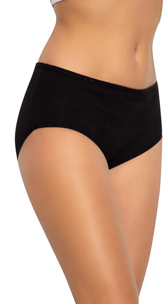 Lüx Drm 2510 Kadın Bato Yüksek Bel Pamuklu Slip - SİYAH