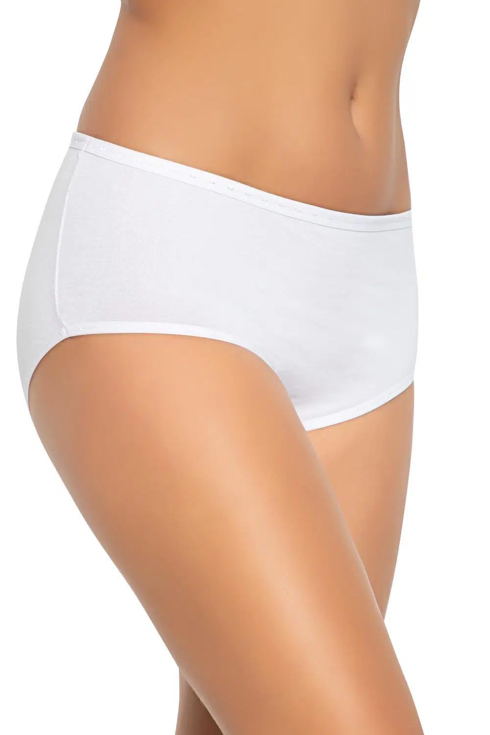 Lüx Drm 2511 Kadın Büyük Beden Likralı Süper Bato Külot - BEYAZ