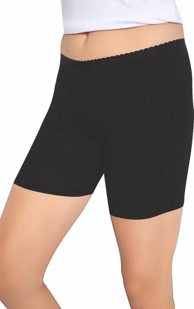 Lüx Drm 3003 Kadın Bambu Ağlı Büyük Beden Diz Üstü Kısa Tayt - TEN