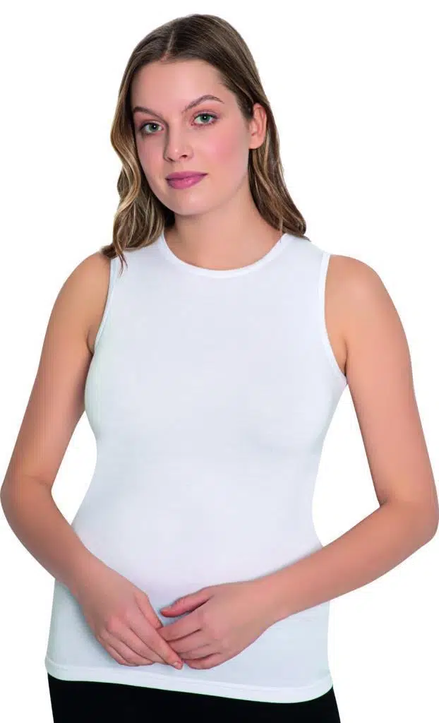 Lüx Drm 3740 Kadın Bambu Kolsuz Body Atlet - SİYAH