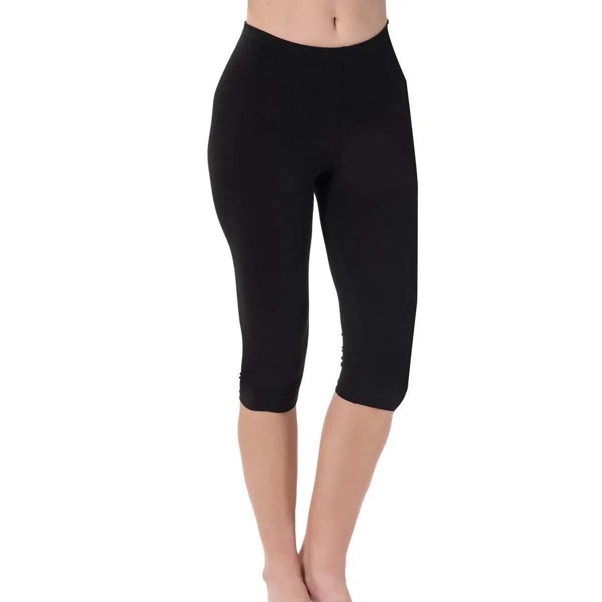 LÜX DRM 4003 Battal Ağlı Kapri Tayt - SİYAH