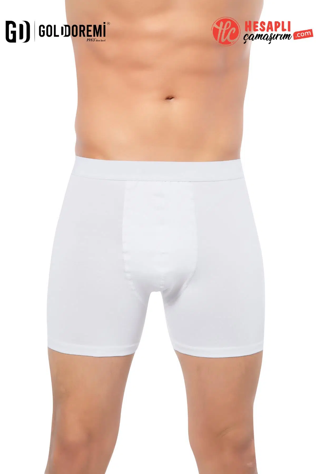 Gd Goldoremi 692 Premium Seri Erkek Pamuklu Likralı Yüksek Kalite Paçası Katlanmaz Zeus Boxer