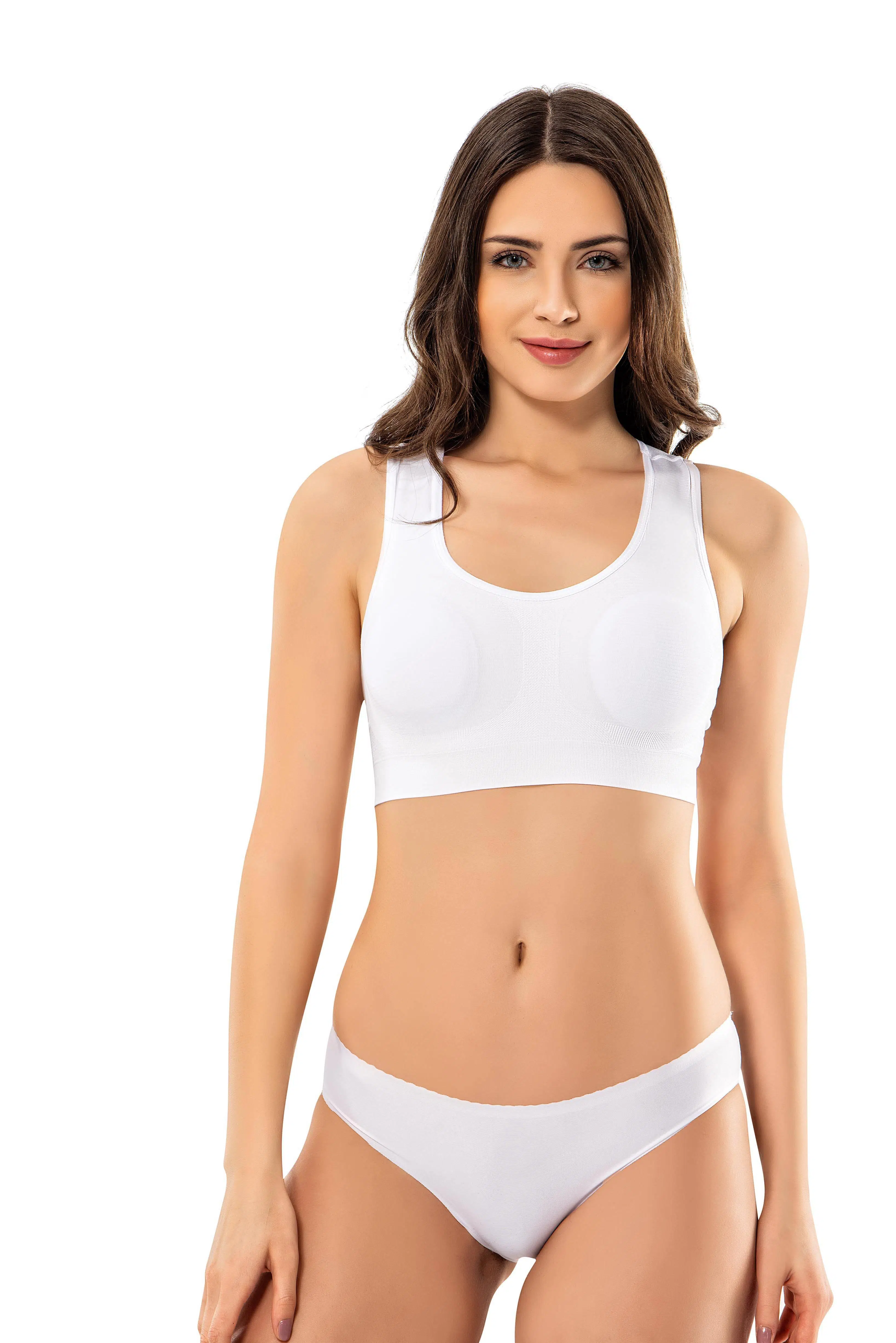 Modinn 1213 Kadın Sporcu Pedli Büstiyer - SİYAH