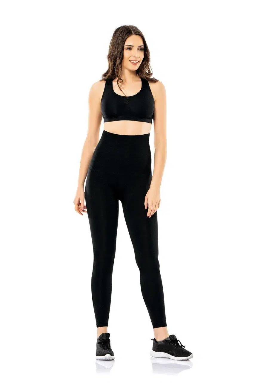 Modinn 3300 Dikişsiz Korseli Tayt - SİYAH