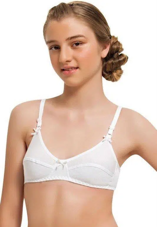 NBB 1114 Genç Kız Beyaz Pamuklu Sütyen - BEYAZ