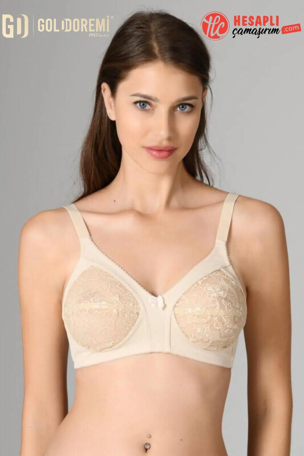 NBB Premium Kadın Büyük Beden Mikrofiber Desteksiz Toparlayıcı Minimizer Dantelli Kutulu Tek Sütyen - TEN